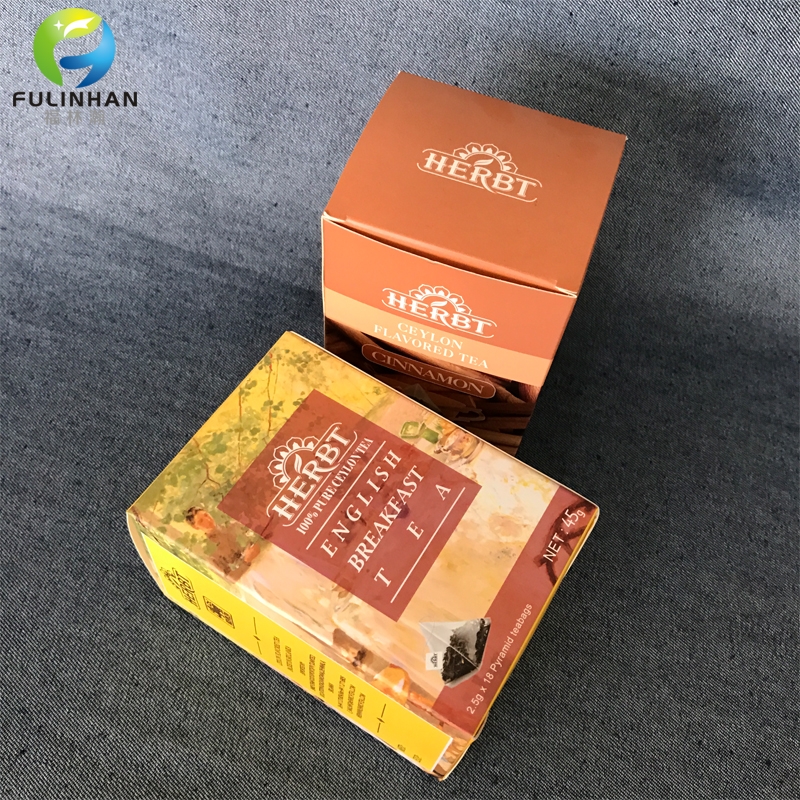 scatole di carta personalizzate di confezione del tè