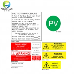 Kit di etichette solari incise