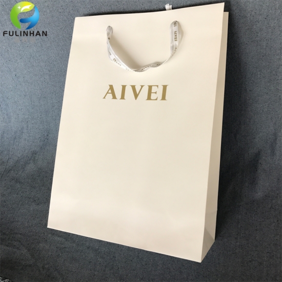 Embossed Paper Shopping Bags for Clothing