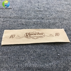 Etichette stampate su tela di tessuto su misura