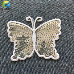 patch applique personalizzati ricamati di farfalla