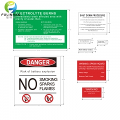 kit per etichette di avvertimento pericolo