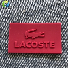 badge in rilievo di silicone per indumenti
