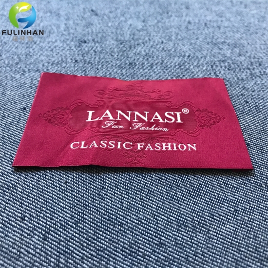 End Fold Woven Label