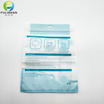 sacchetti di plastica per l'imballaggio di maschere personalizzate all'ingrosso