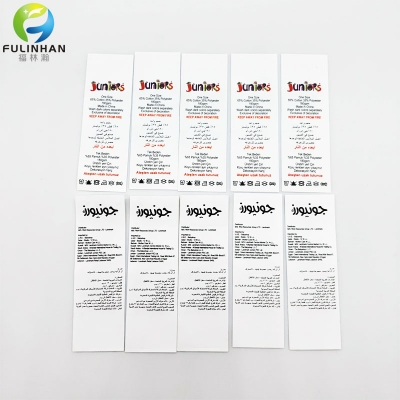 etichette personalizzate per indumenti di stampa in taffetà di nylon
