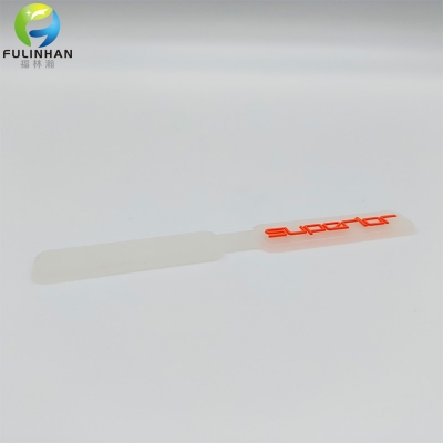 linguette in silicone trasparente cucite per tirazip