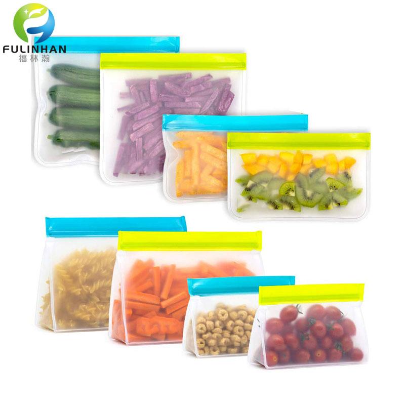 Reusable PEVA Food Storage Plastic Bag