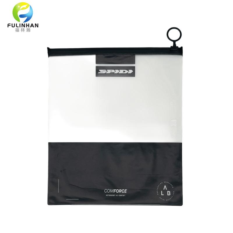 custom frosted zipper plastic bags