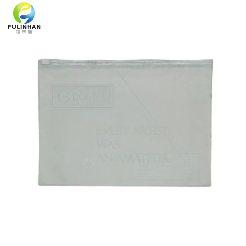 custom frosted zipper plastic bags